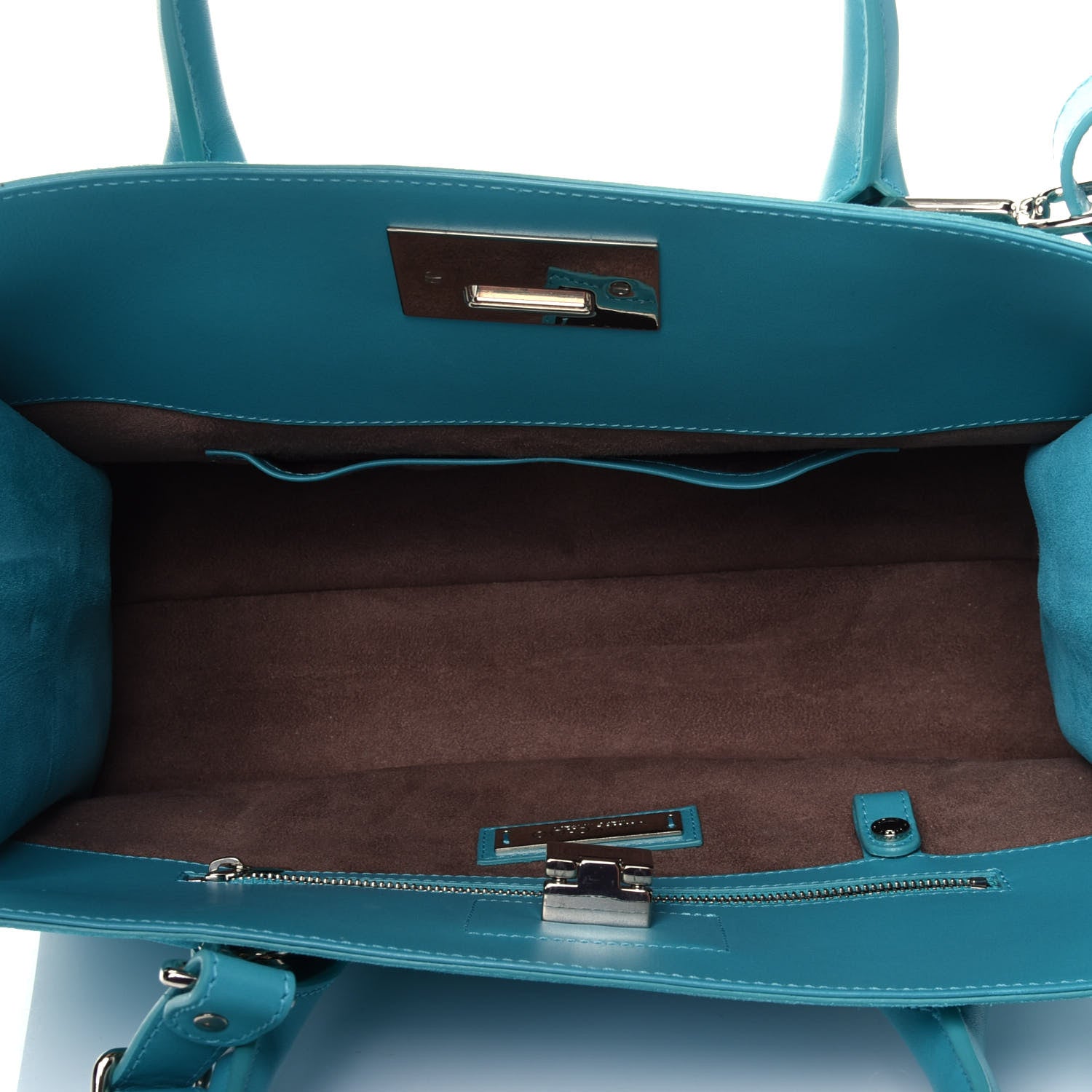 Jimmy Choo Suede Riley Tote Turquoise 6 of 12