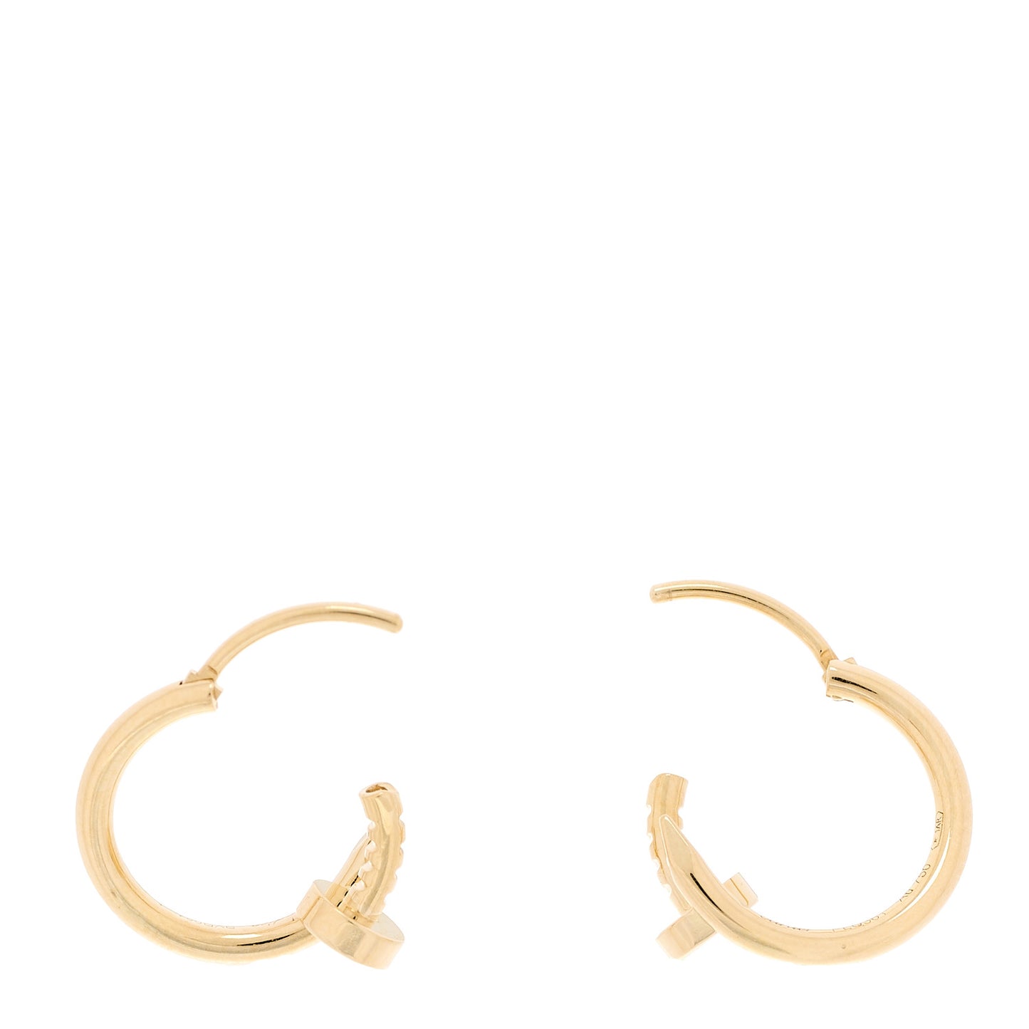 18K Yellow Gold Mini Juste Un Clou Hoop Earrings
