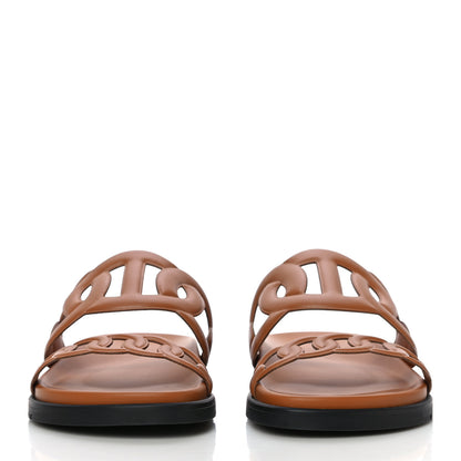 Hermes Nappa Extra Sandals 38 Naturel 2 of 13