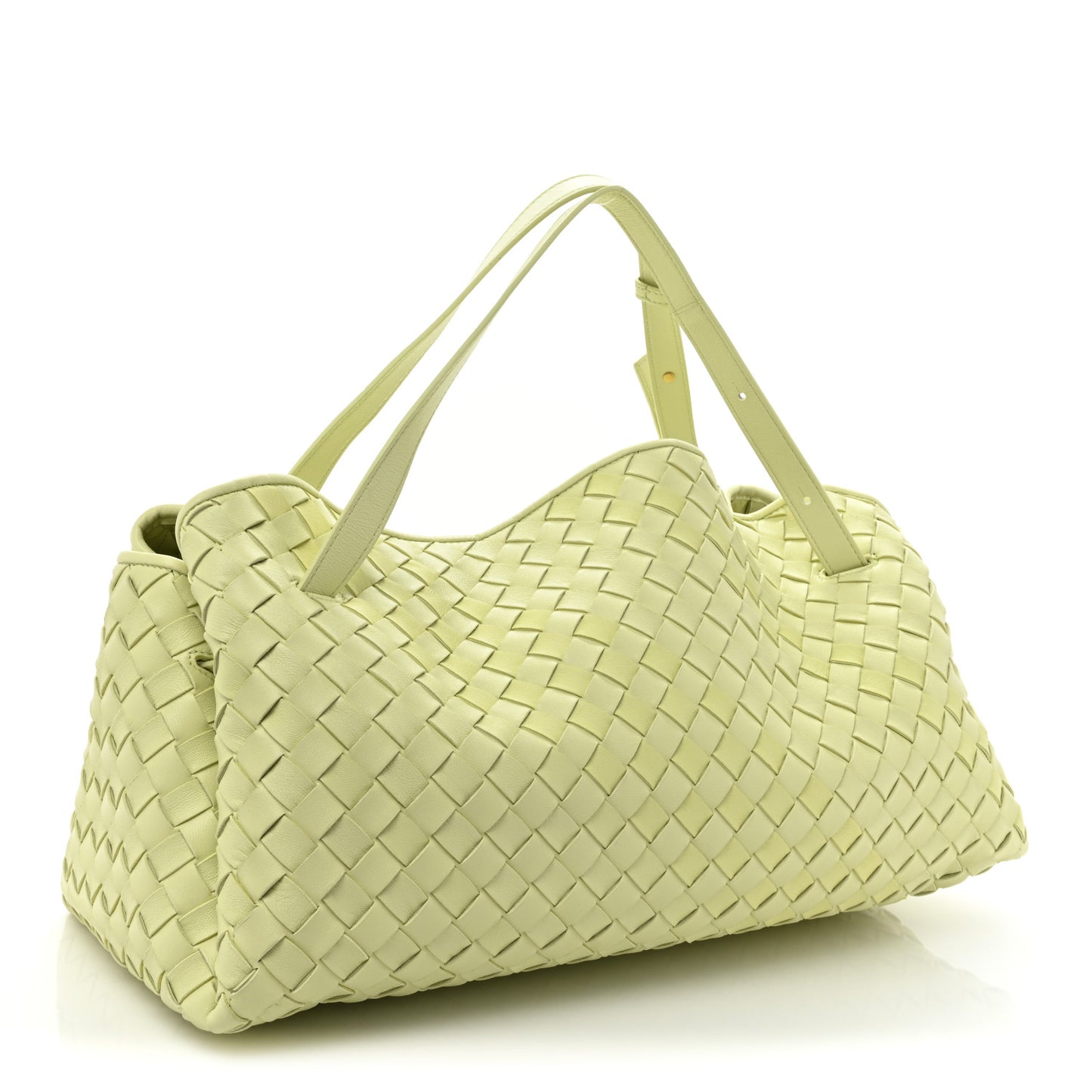 Nappa Intrecciato Tuck Lemon Washed