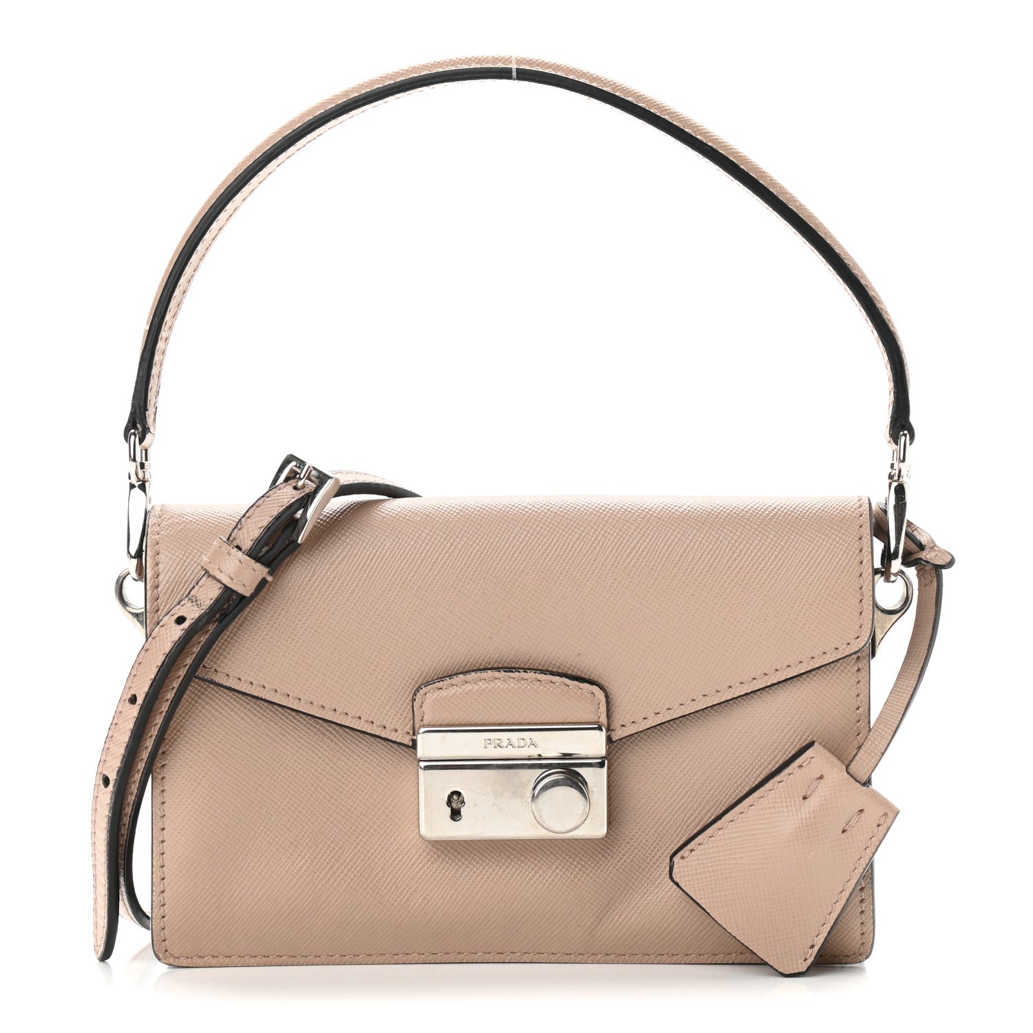 Prada Saffiano Lux Sound Shoulder Bag Cipria 1 of 15