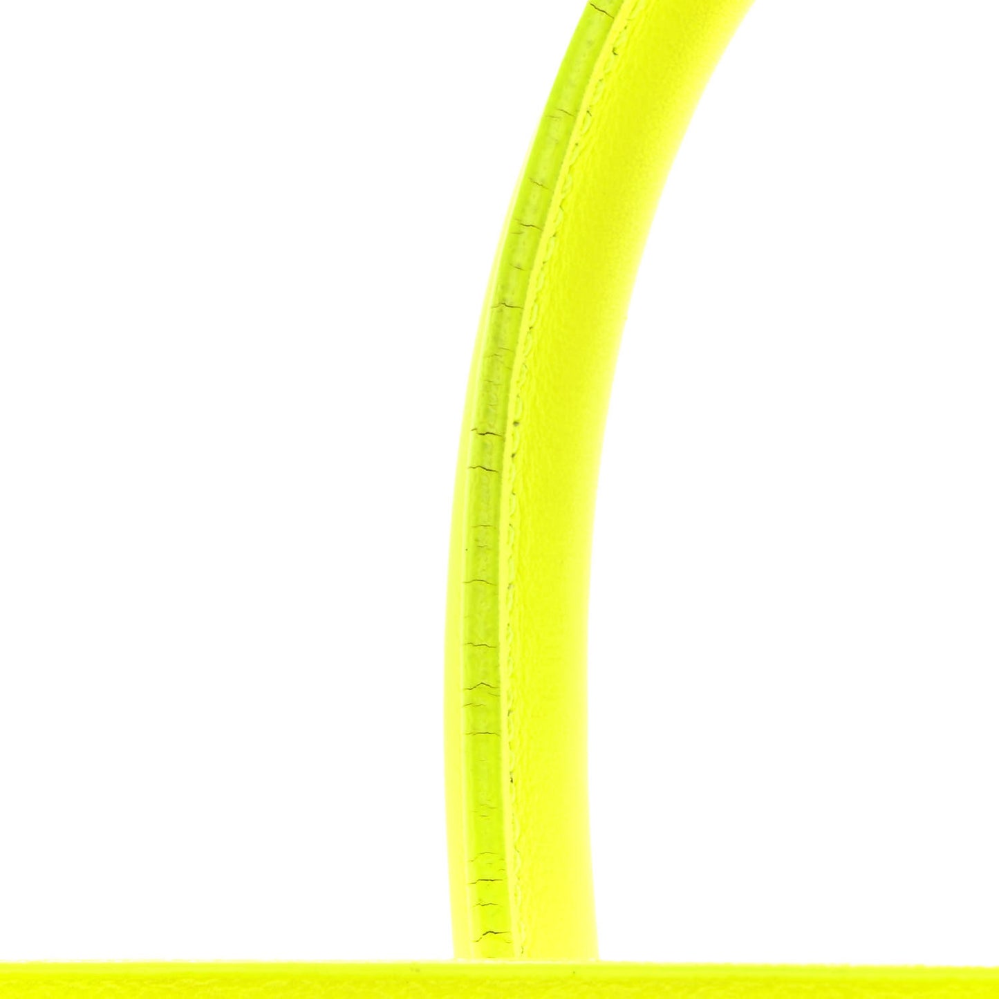 Calfskin Small Sac De Jour Bag Neon Yellow