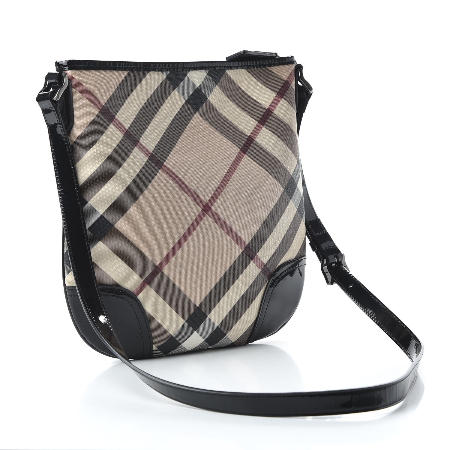 Burberry Supernova Check Small Dryden Crossbody Bag Black 3 of 9