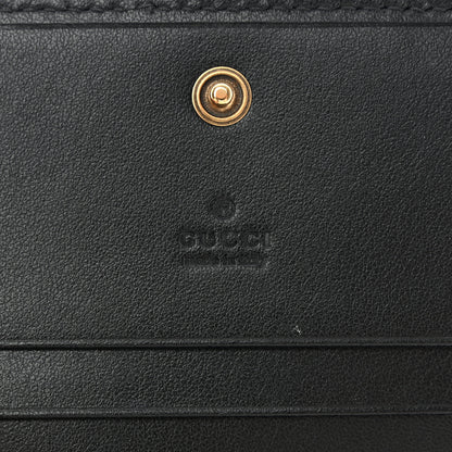 Gucci Calfskin Matelasse GG Marmont Card Case Black 7 of 9