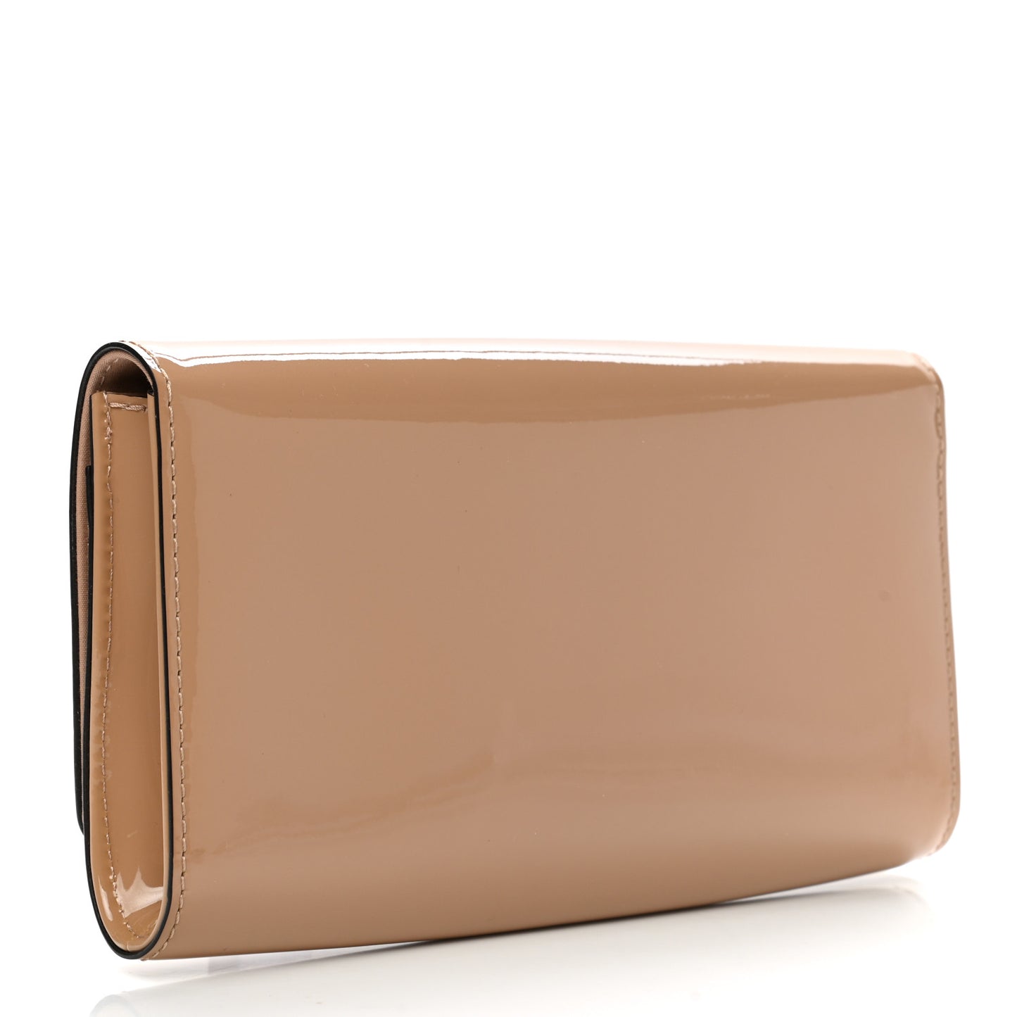 Patent Louise Clutch Nude