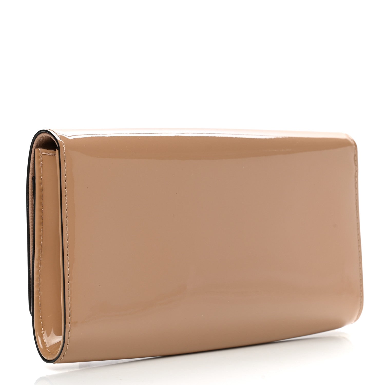 Louis Vuitton Patent Louise Clutch Nude 4 of 9