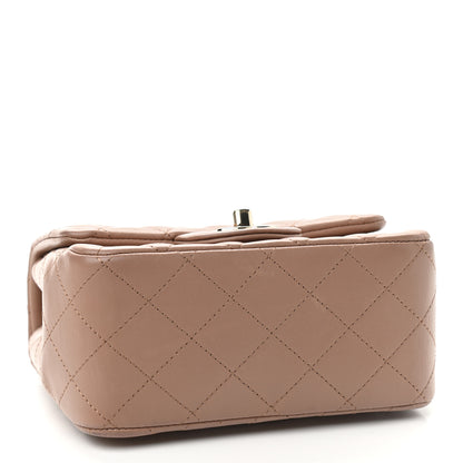 Chanel Lambskin Quilted Mini Square Flap Beige 4 of 10