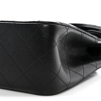 Chanel Caviar Quilted Jumbo Double Flap Black 10 of 13