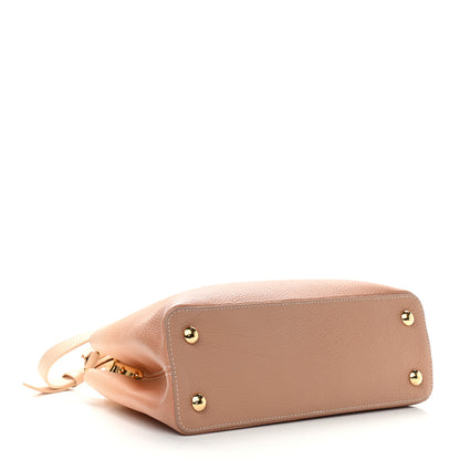 Louis Vuitton Taurillon Gradient Capucines PM Cloudy Creme 4 of 9