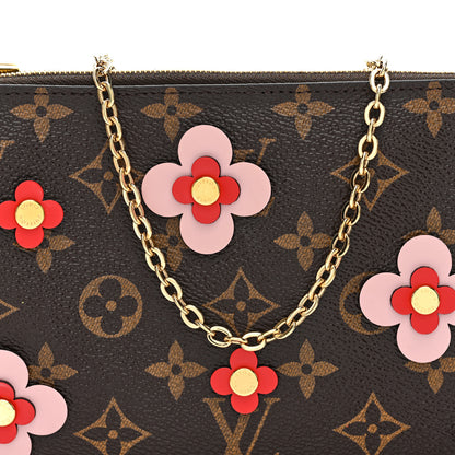 Louis Vuitton Monogram Blooming Flowers Double Zip Pochette 9 of 11