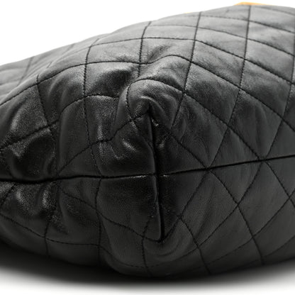 Saint Laurent Lambskin Quilted Maxi Icare Shopping Tote Black 11 of 22