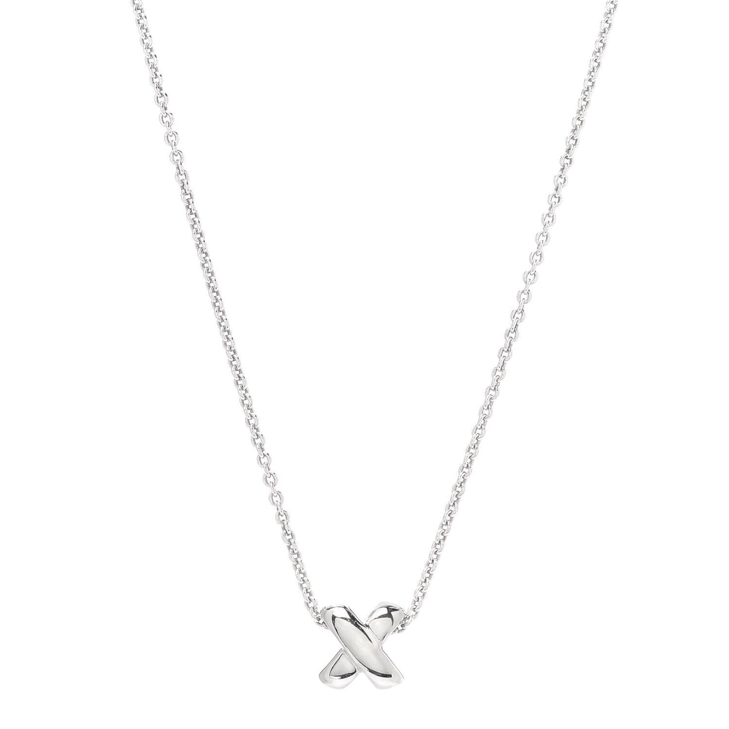 Sterling Silver Signature X Pendant Necklace