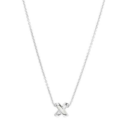 Tiffany Sterling Silver Signature X Pendant Necklace 1 of 5