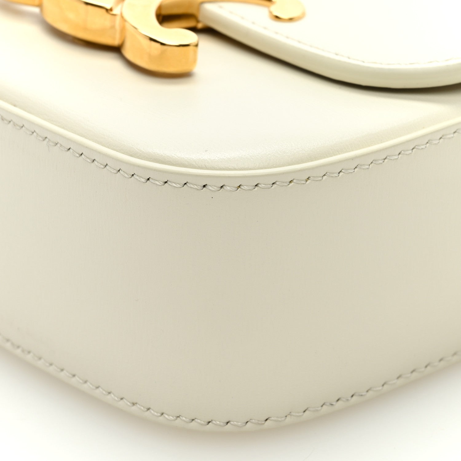 Celine Shiny Calfskin Mini Triomphe White 9 of 10
