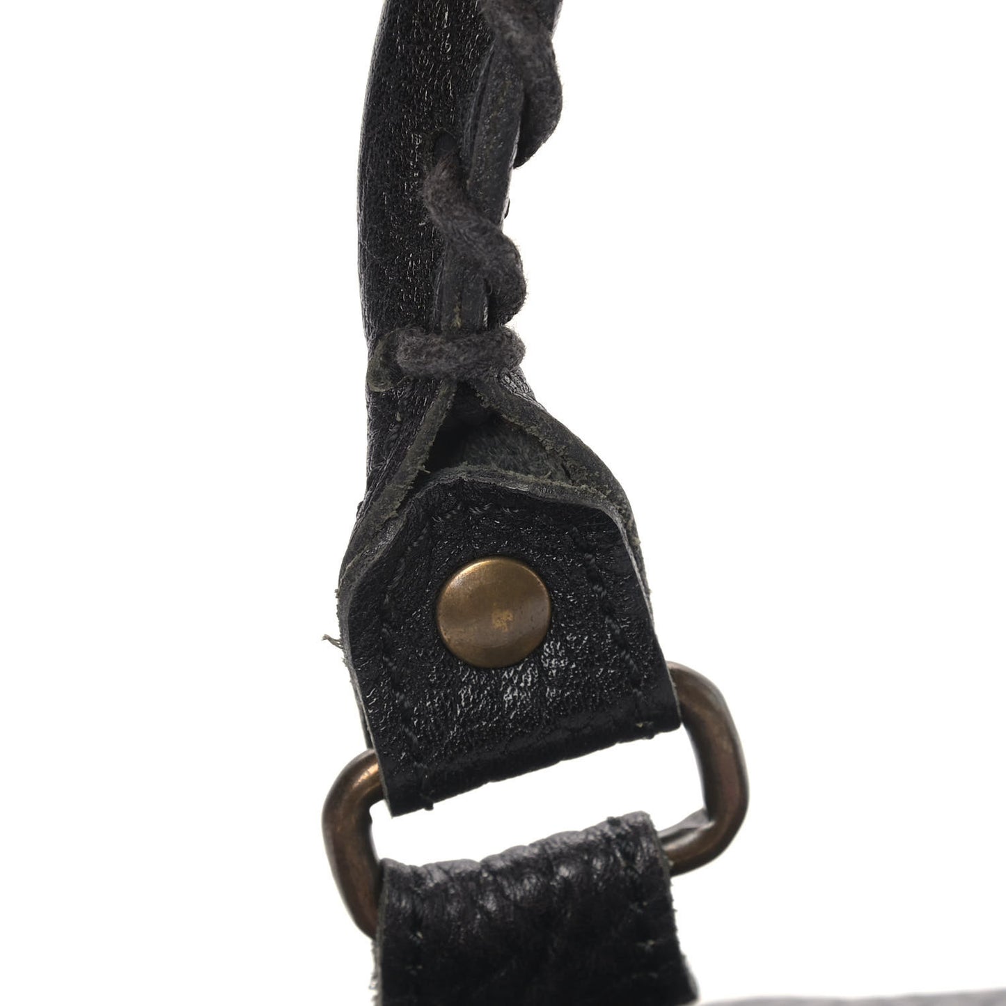 Pebbled Caribou Classic Hardware First Black