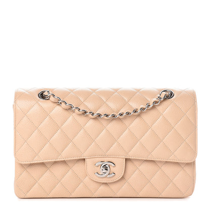 Chanel Caviar Quilted Medium Double Flap Beige Clair 1 of 12