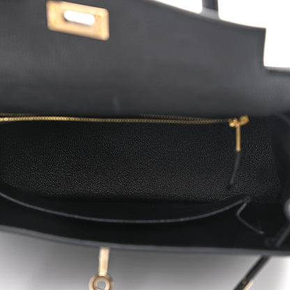 Hermes Togo Lizard Kelly Retourne Touch 25 Black 5 of 12