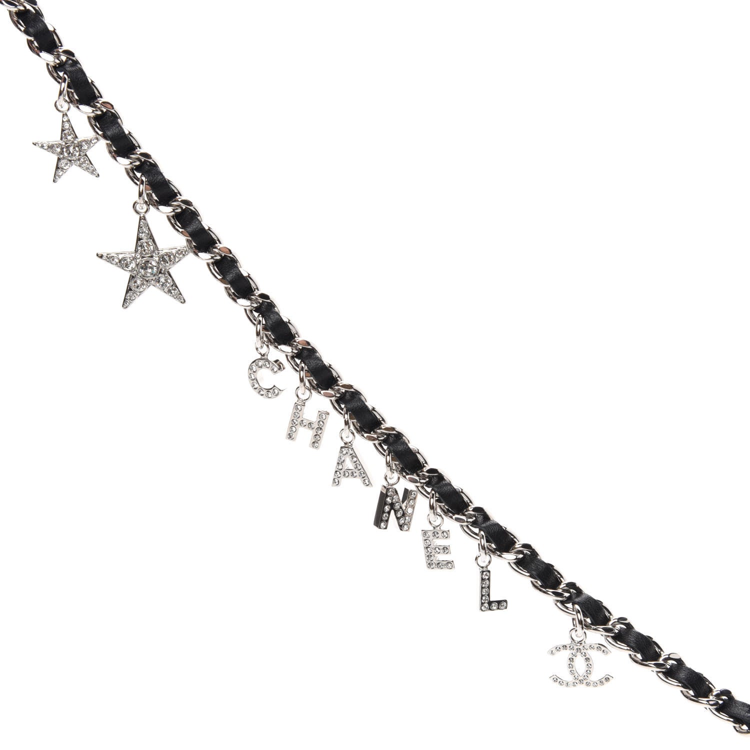 Chanel Suede Quilted Crystal Round Clutch With Logo Chain Black 10 of 11