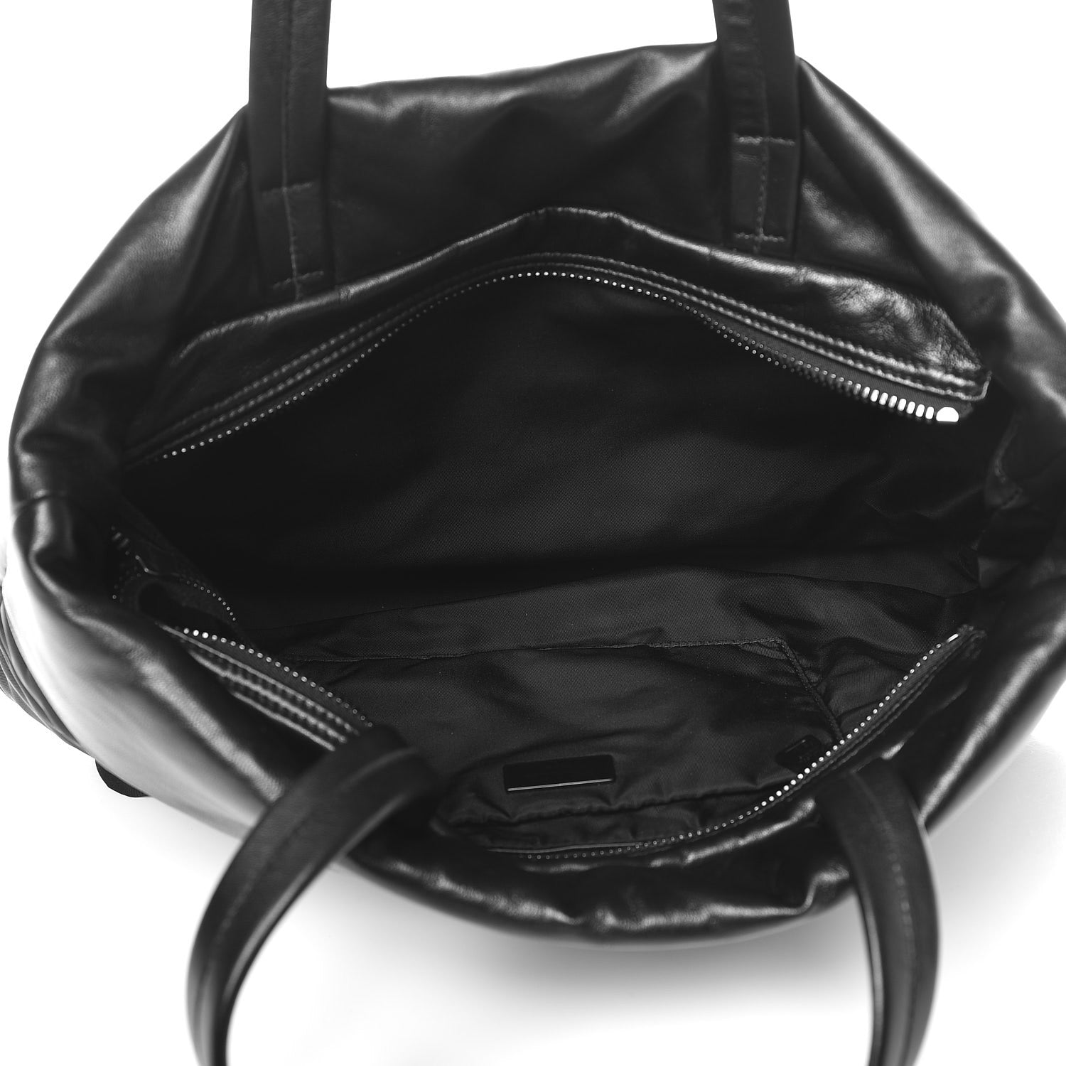 Prada Tessuto Nylon Nappa Tote Nero Black 5 of 8