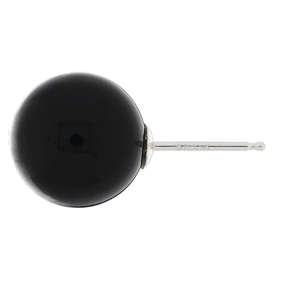 Tiffany Sterling Silver Black Onyx 10mm Ziegfeld Earrings 4 of 4
