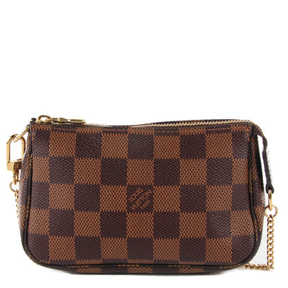 Louis Vuitton Damier Ebene Mini Pochette Accessories 1 of 9