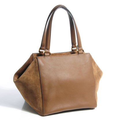 Fendi Calfskin Suede Boston Satchel Foresta 3 of 11