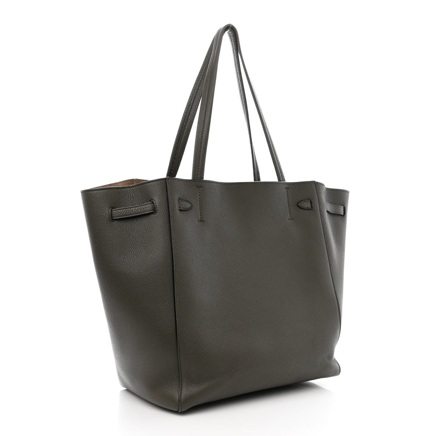 Soft Grained Calfskin Small Belt Cabas Phantom Taupe