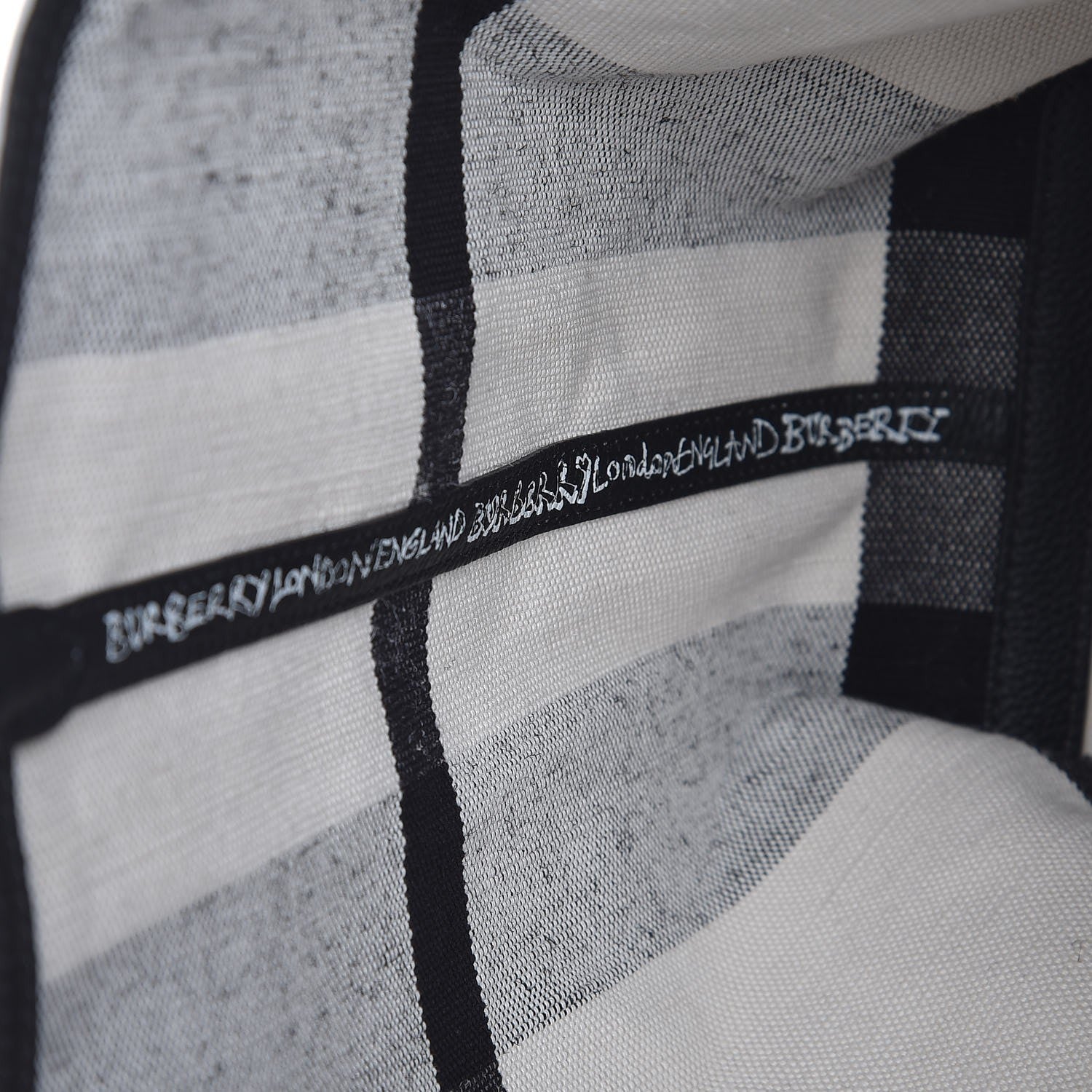 Burberry Coated Canvas Medium Reversible Doodle Tote White Black Pink 8 of 9