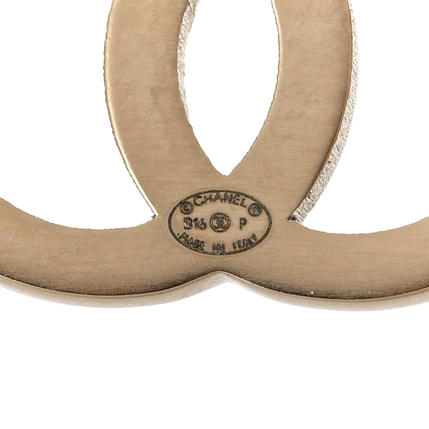 Metal CC Hair Clip Barrette Gold