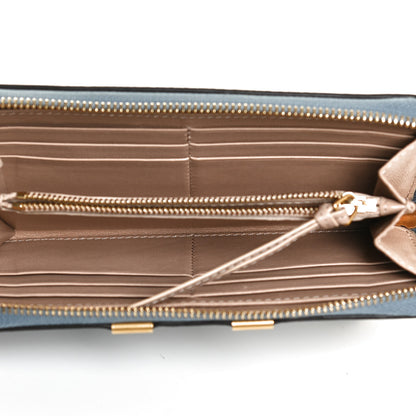 Chloe Grained Calfskin Marcie Long Zip Around Wallet Cloudy Blue 5 of 8