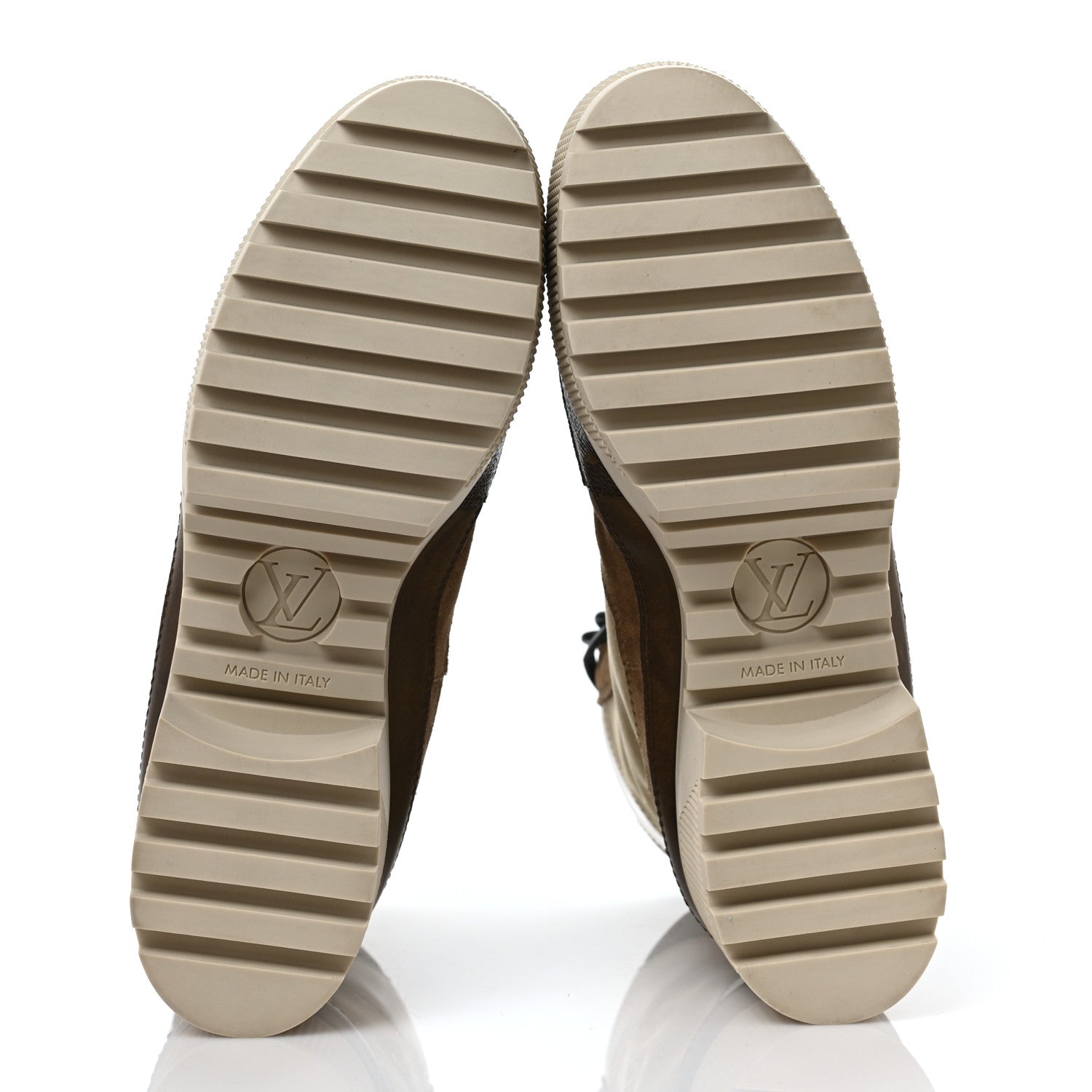 Louis Vuitton Suede Calfskin Monogram Laureate Platform Desert Boots 39 Beige 6 of 9