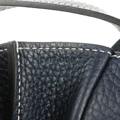 Hermes Taurillon Clemence Halzan 31 GM Bleu Saphir 8 of 8