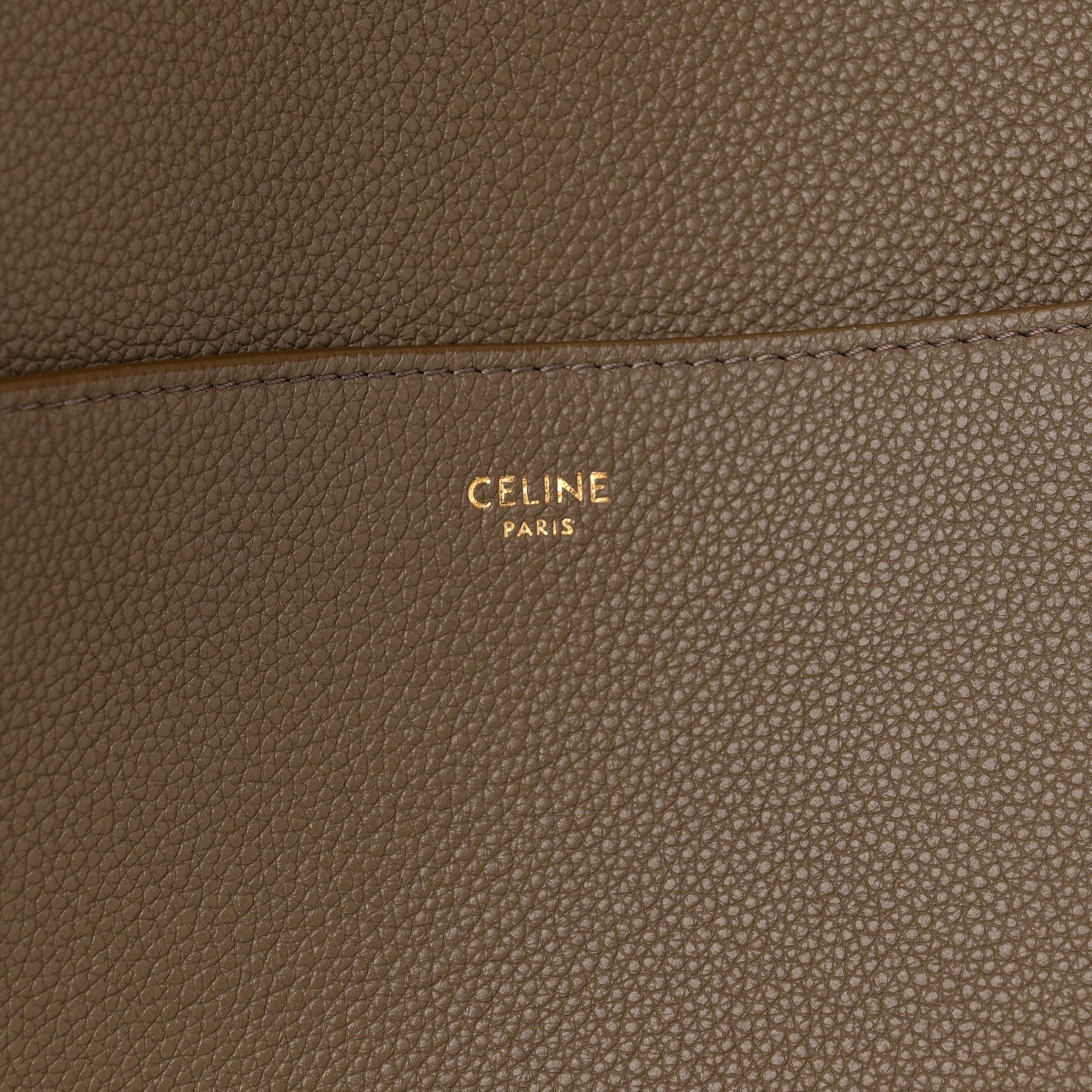 Celine Soft Grained Calfskin Sangle Bucket Bag Taupe 7 of 10