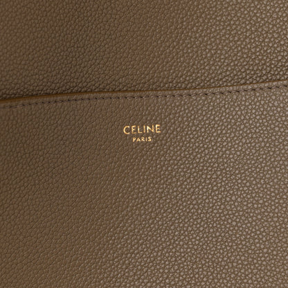 Celine Soft Grained Calfskin Sangle Bucket Bag Taupe 7 of 10
