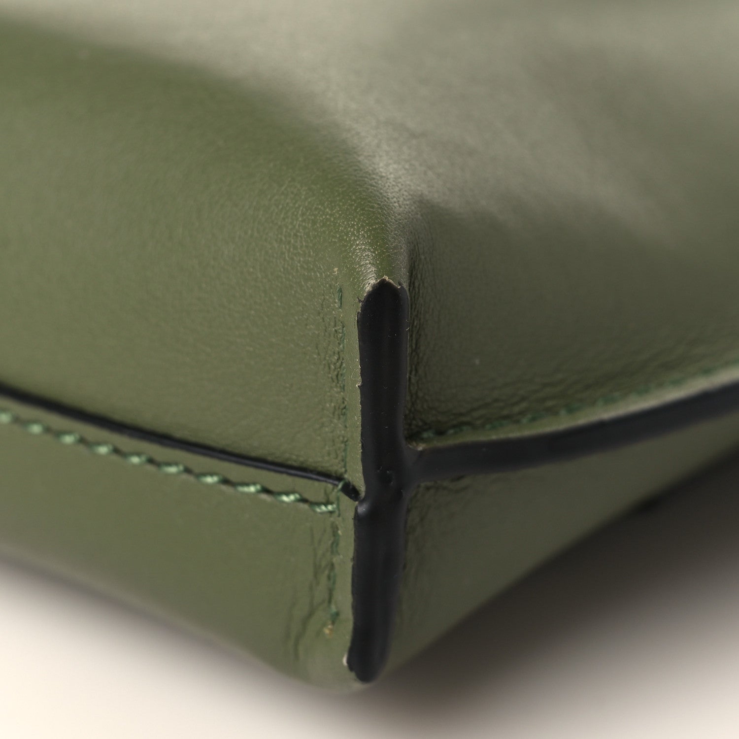 Loewe Calfskin Elephant Pouch Crossbody Bag Avocado 8 of 8