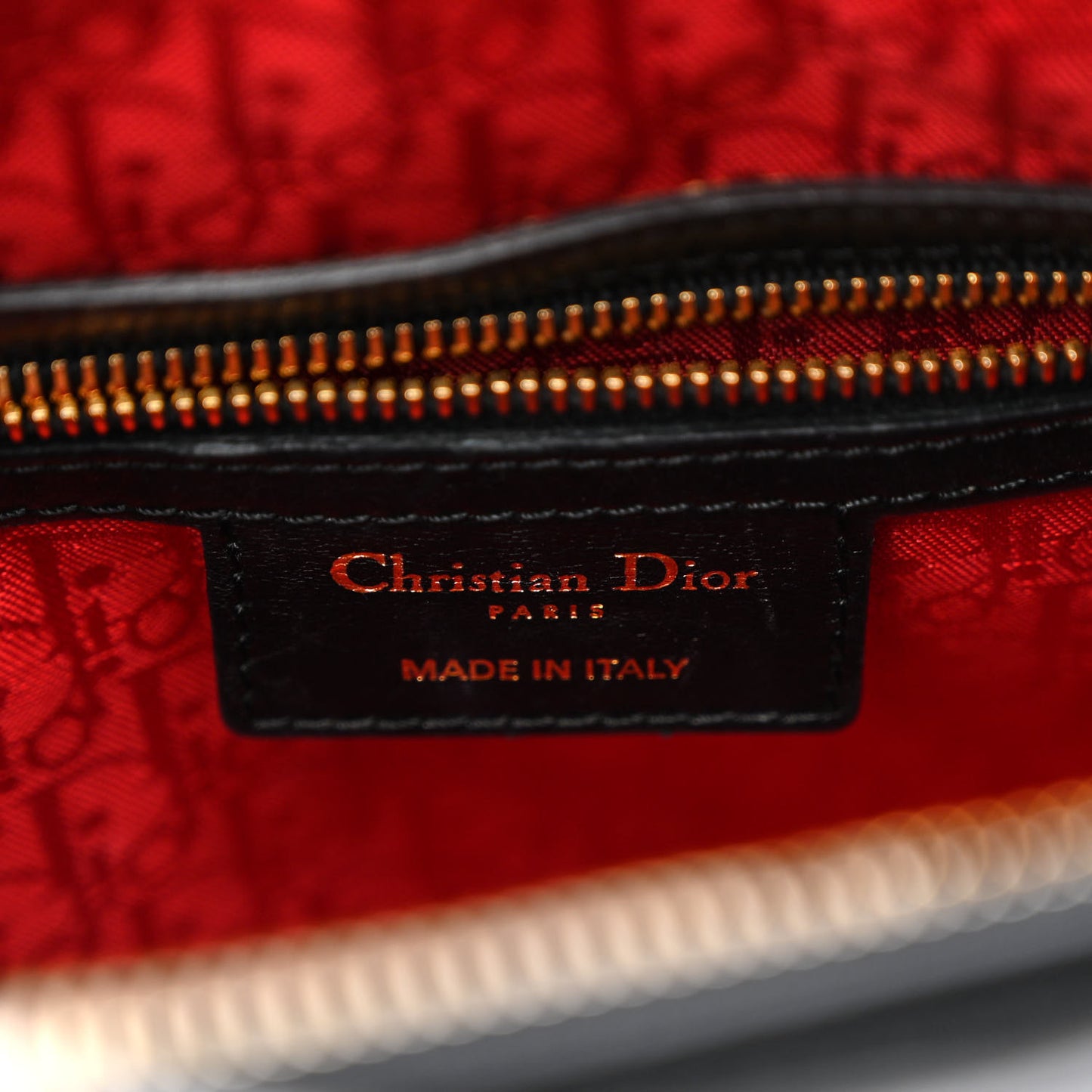 Lambskin Cannage Large Lady Dior Black