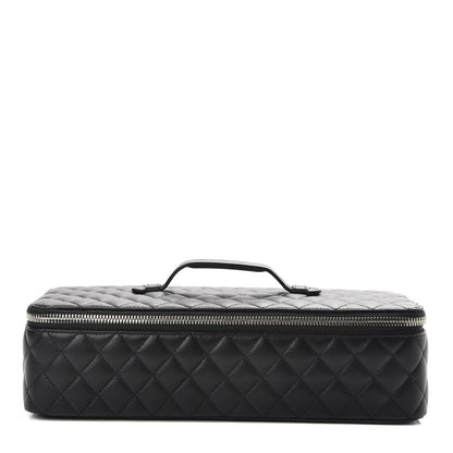 Chanel Lambskin Quilted Large Jewelry Case Black 1 of 11