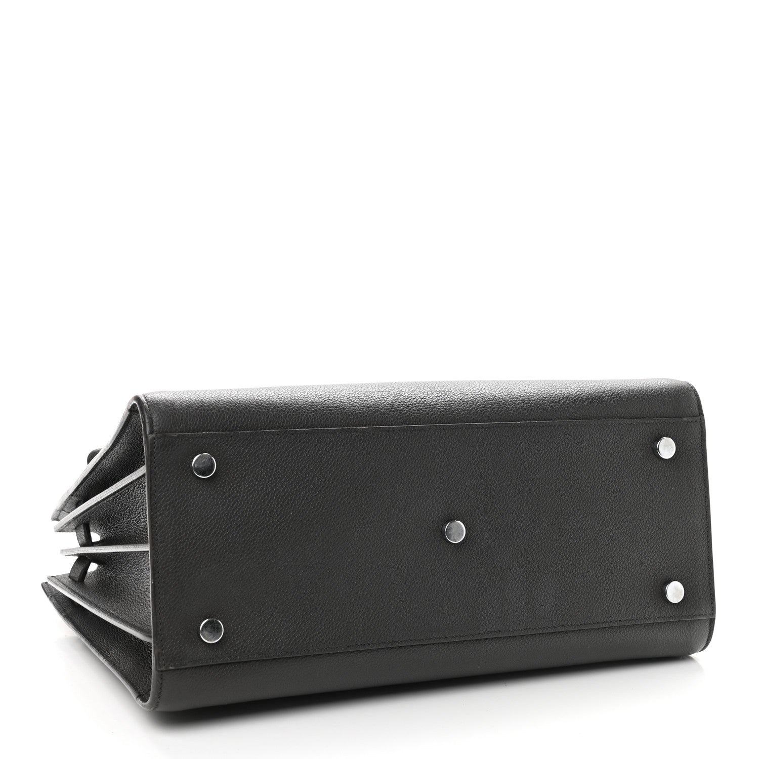 Saint Laurent Grained Calfskin Small Sac De Jour Coal 3 of 11