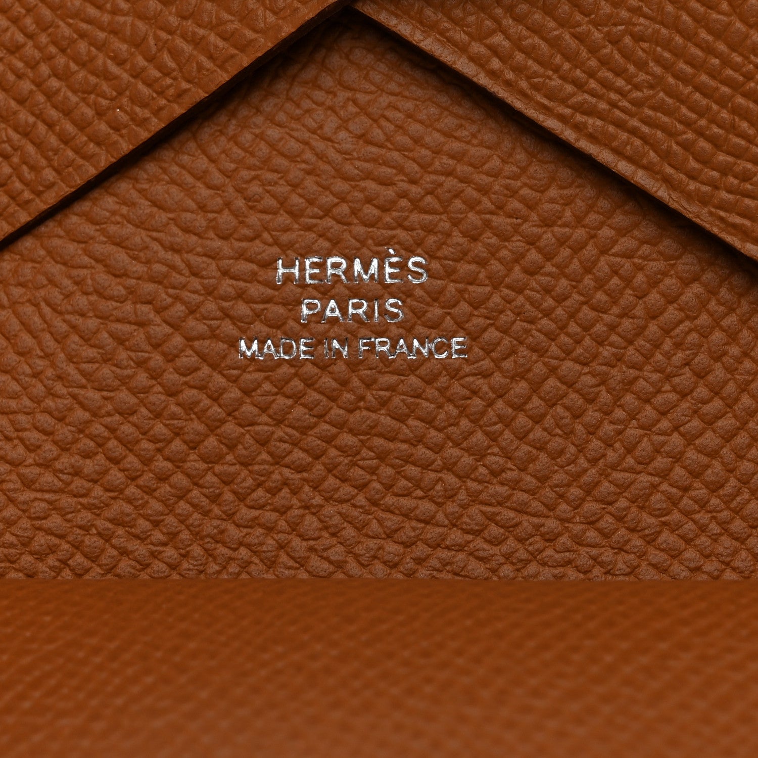 Hermes Epsom Calvi Duo Card Case Gold 6 of 7