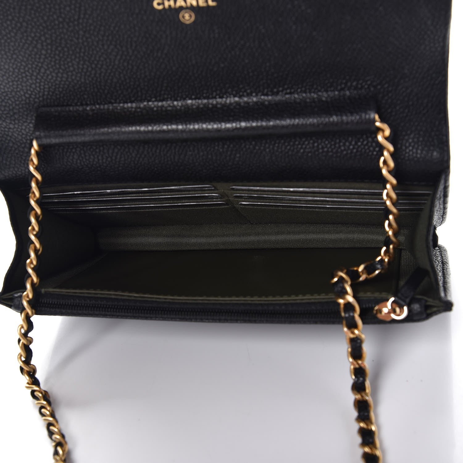 Chanel Caviar Quilted Boy Wallet On Chain WOC Black 16 of 20