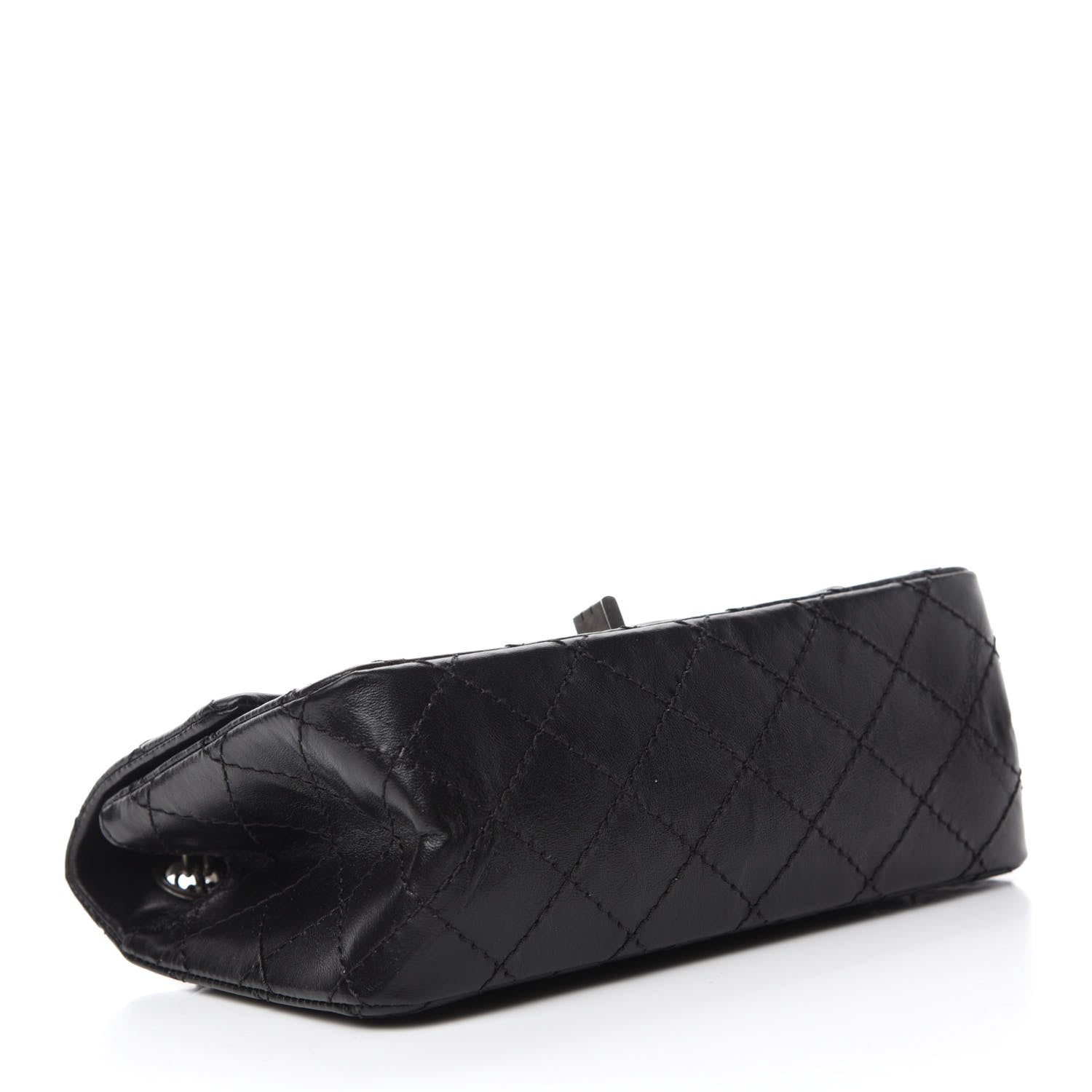 Chanel Aged Calfskin Quilted 2.55 Reissue Mini Flap Black 4 of 11