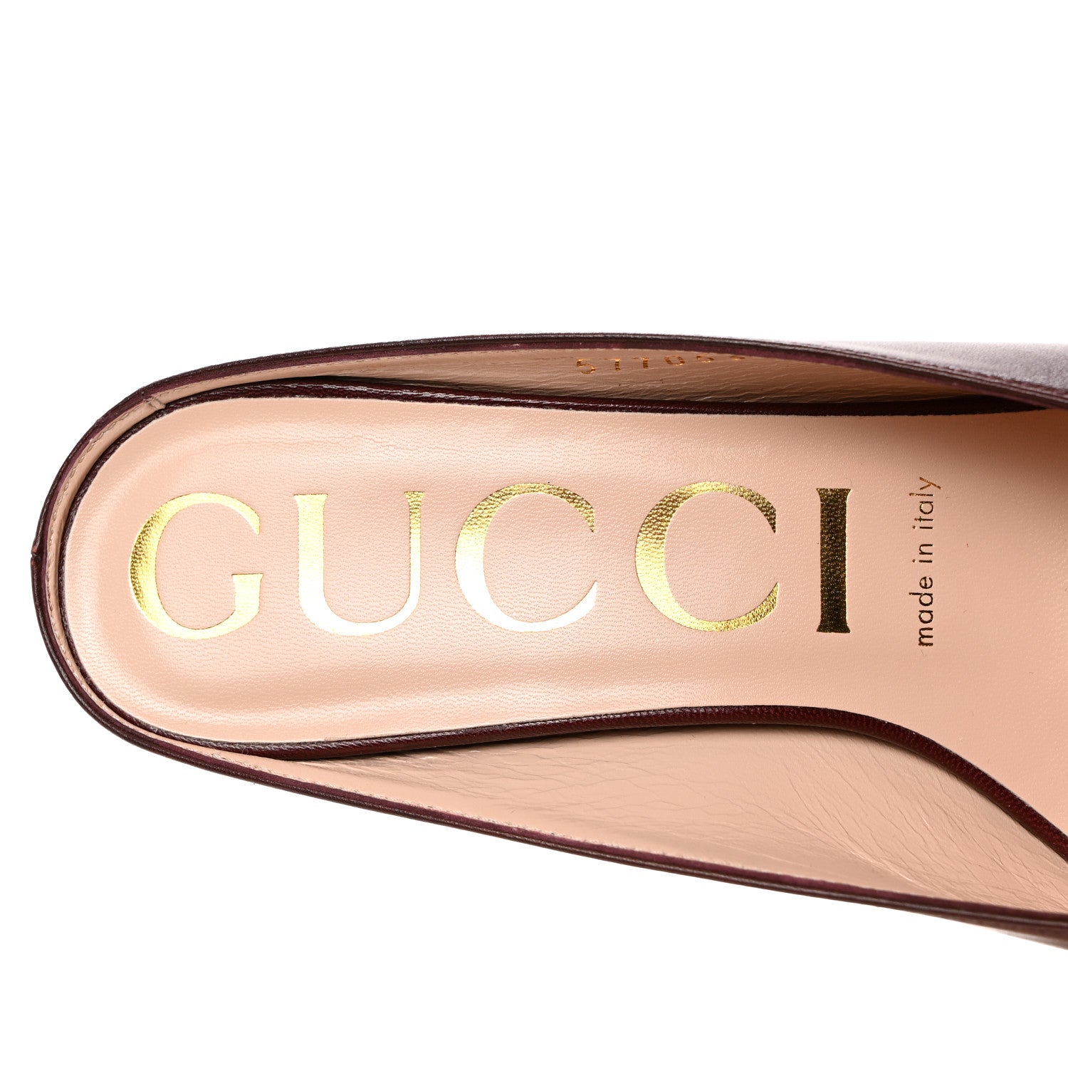 Gucci Malaga Kid Zumi Low Heel Mules 37.5 Red 6 of 8
