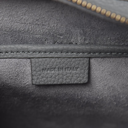 Celine Drummed Calfskin Nano Luggage Kohl 6 of 11