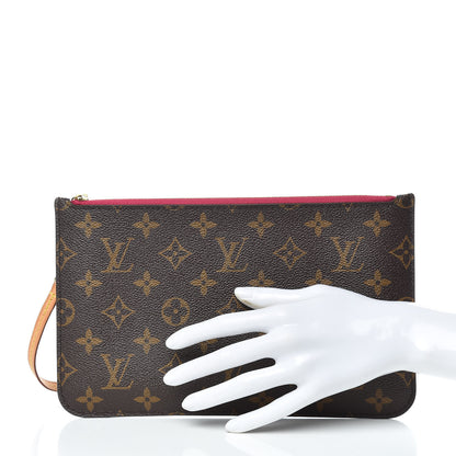 Louis Vuitton Monogram Neverfull MM GM Pochette Pivoine 2 of 10