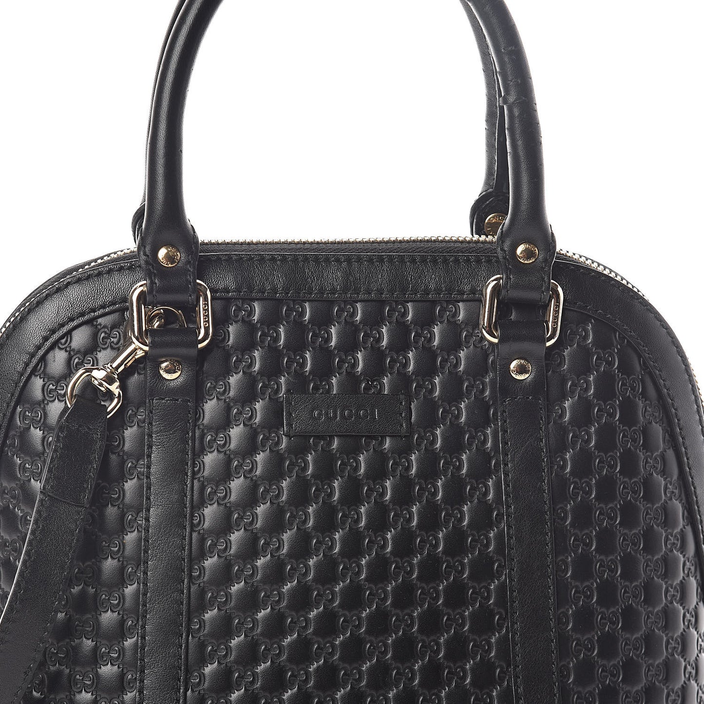 Microguccissima Mini Dome Bag Black