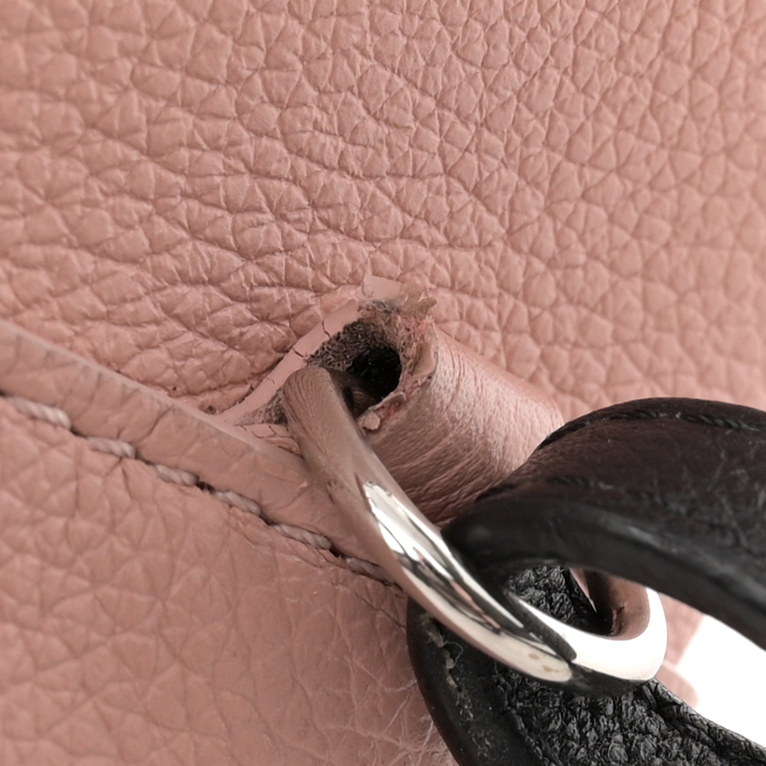Louis Vuitton Soft Calfskin Lockme Backpack Rose Ballet White Maito Rose Ballet White Maito Black 17 of 17