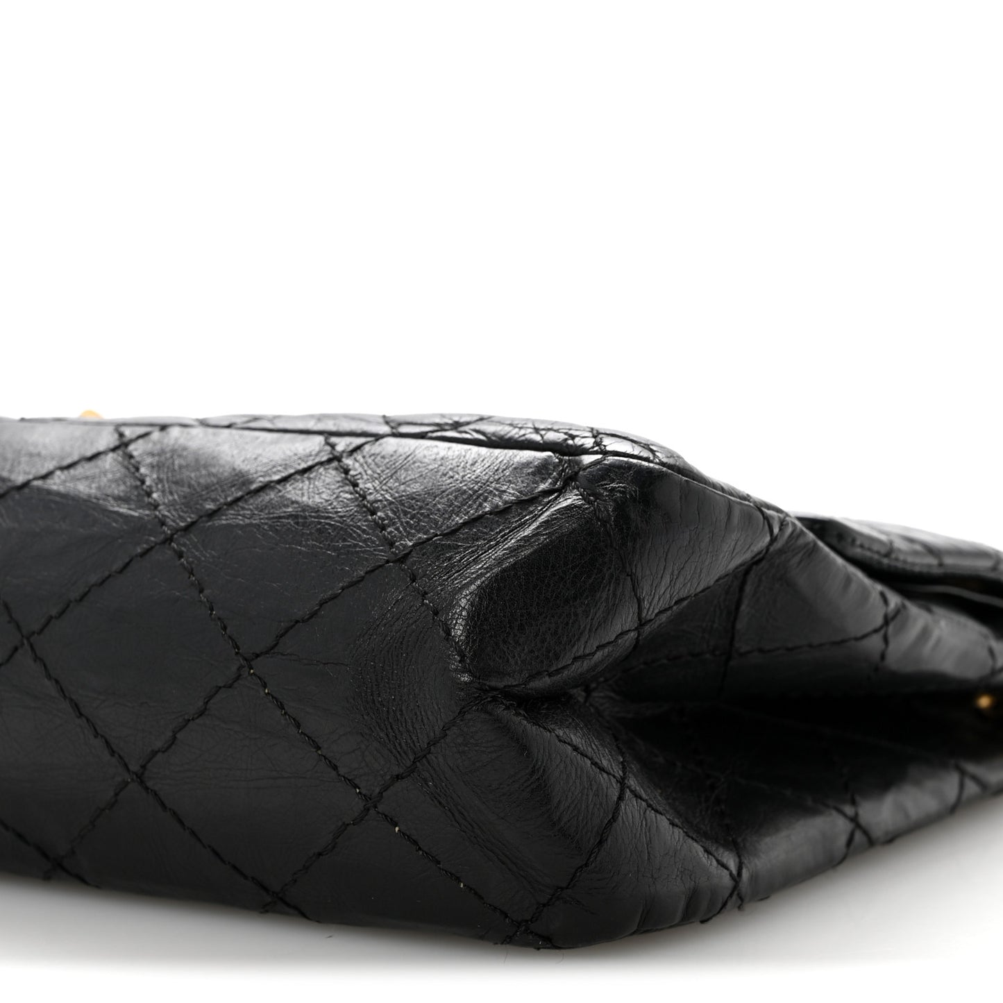 Aged Calfskin Quilted 2.55 Reissue 226 Flap Black