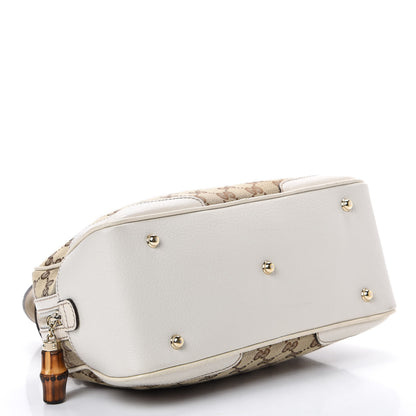 Gucci Monogram Bamboo Boston Off White 3 of 16