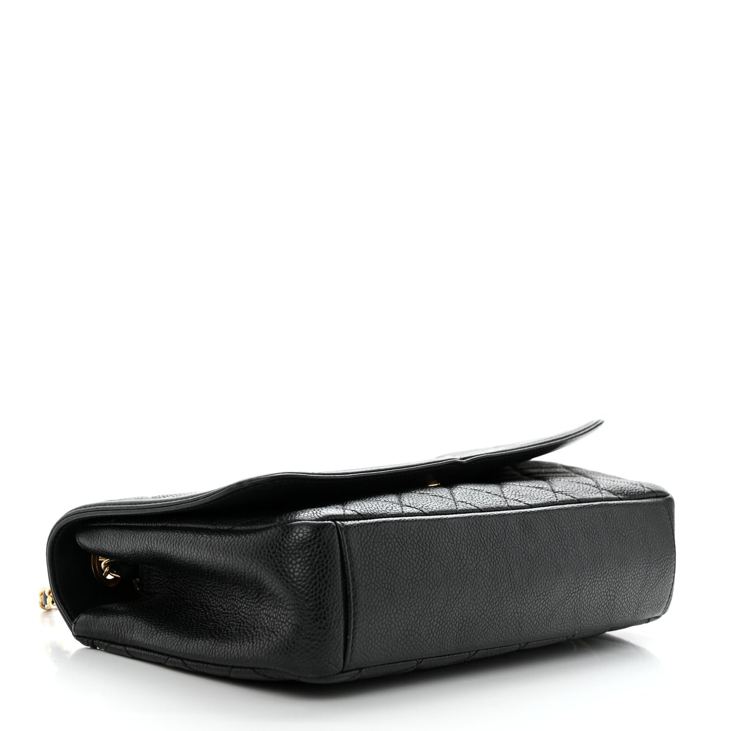 Caviar Quilted Medium CC Filigree Flap Black