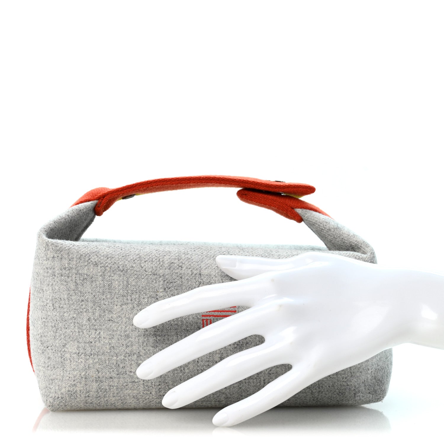 Hermes Canvas Small Bride-A-Brac Pouch Gris Flanelle 2 of 8